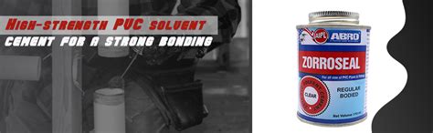 ABRO ZS10P-100-T ZORROSEAL Solvent Cement for PVC Pipes & Fittings Fast ...