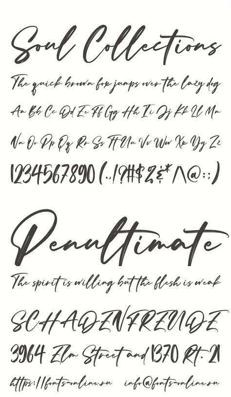Soul Collections font - map of the soul font