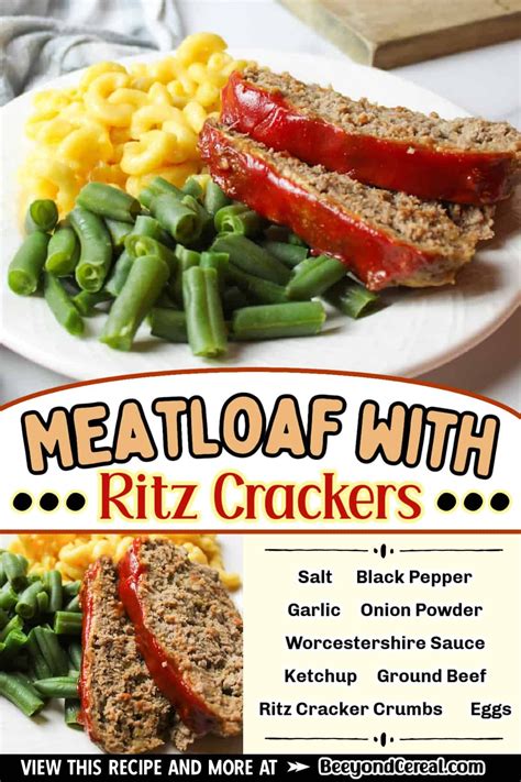 Easy Meatloaf Recipe Ritz Crackers at Karleen Lindsay blog