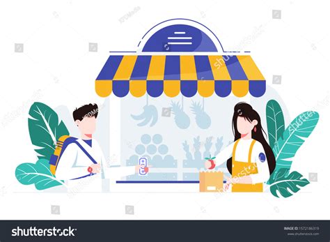 Shopkeeper Cartoon Vector 的图像结果