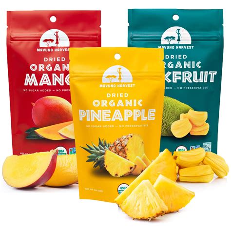 Buy Mavuno Harvest Dried Fruit Variety Pack | Dried Mango, Pineapple ...