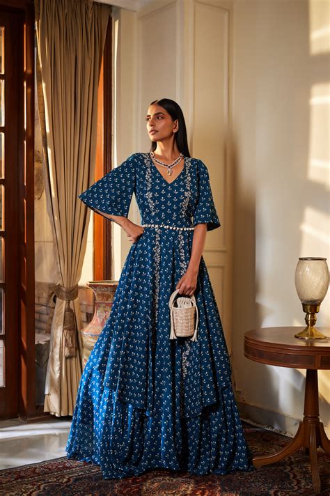ROSE JACKET AND ANARKALI SET – Sana Barreja