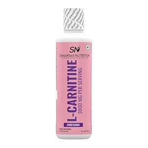 Steadfast Nutrition L-Carnitine 3000mg Liquid Supplement with Vitamin ...