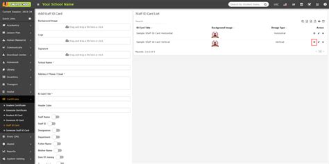 How to create staff/admin id card and show Barcode and QR Code on id ...