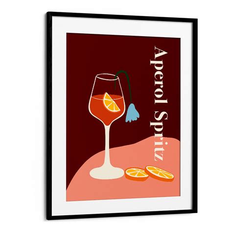 Aperol Spritz Art Print by Miho Art Studio