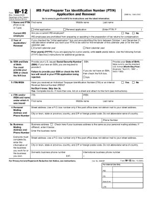 IRS W-12 form | pdfFiller