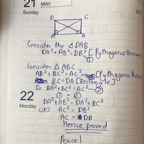 in the adjoining figure ABCD is a rectangle. Prove that AC=BD - Brainly.in