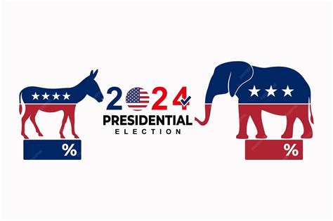 Premium Vector | Infographic american presidential election 2024 voting results democrats vs ...