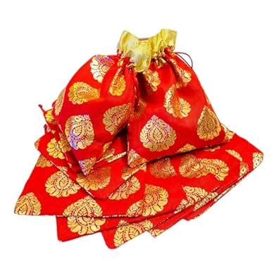 Buy Kriwin Pack of Ten Pcs Women's Silk Drawstring Closure Small Size ...
