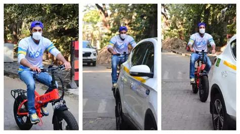 Ranbir Kapoor enjoys ride on his foldable E-Bike in Mumbai, fans draw ...