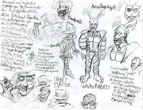 Mad Hatter and White Rabbit redesign by Vinluv0Handesbuk on Newgrounds