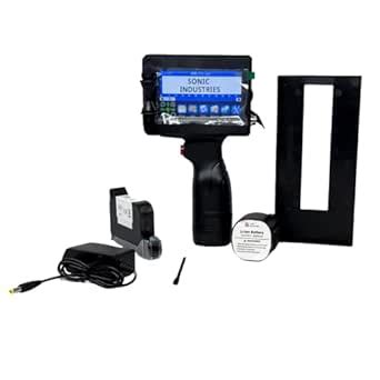 SONIC INDUSTRIES 12.7mm Portable Handheld Thermal Inkjet Printer ABS ...