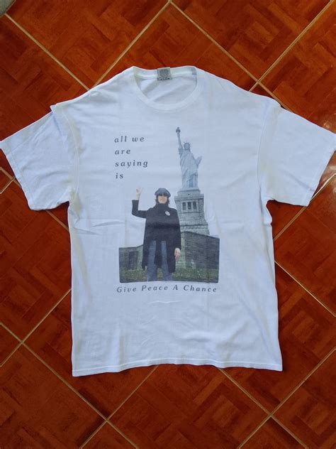 Band Tees × Junk Food × Vintage John Lennon The Beatles - Imagine Peace ...
