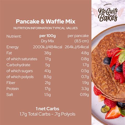 No Guilt Bakes Pancake & Waffle Mix – Low Carb, Keto Friendly & Gluten ...