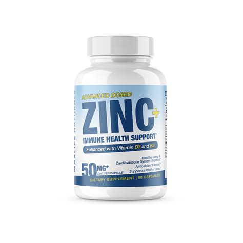ZINC + Immune Health Support - Enhanced with Vitamin D3 and K2 – MaxLife Naturals