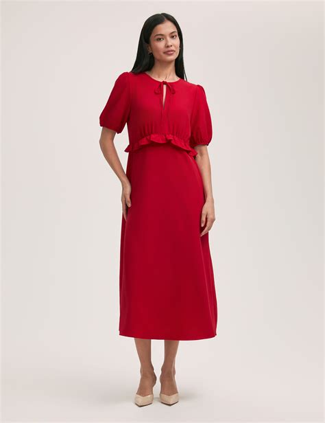 Red Midi Dresses at M&S