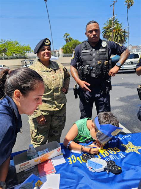 Department of the Air Force Police Officers Connect with Military Youth ...