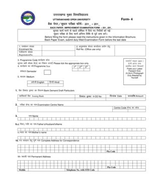 Uou Back Paper Online Form 2020 - Fill and Sign Printable Template Online
