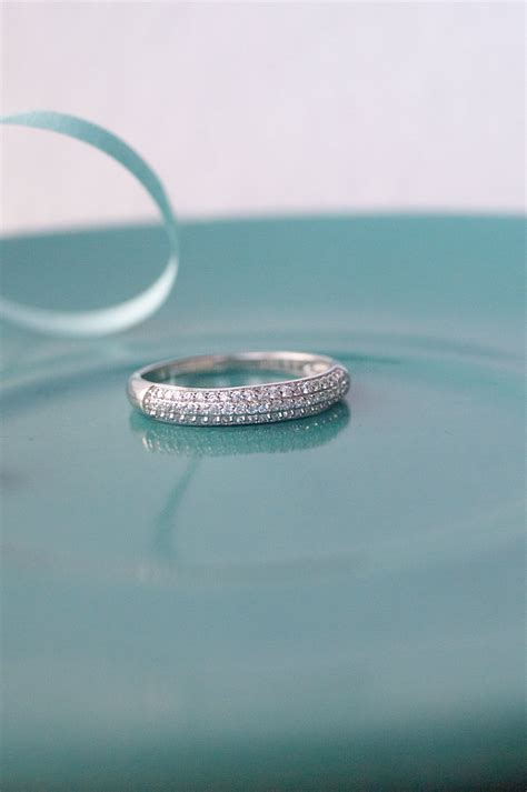 Sequence Studded Sterling Silver Band | 925 Silver Jewelry by Mannash