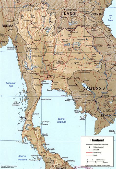 Map of Thailand Provinces | Map Showing Thai Provinces