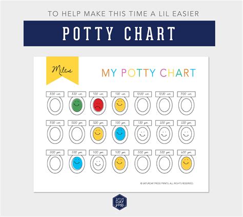 Potty Training Chart, Toilet Training, Schedule, Tracker, Printable - Etsy