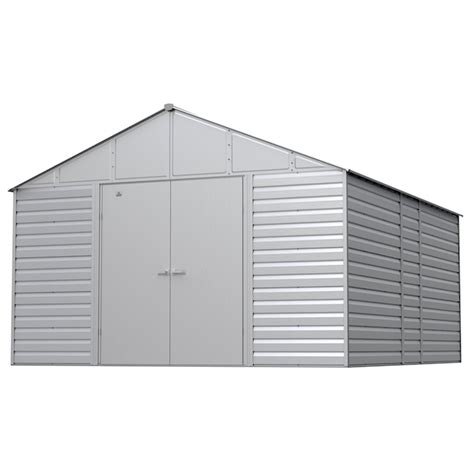 Arrow 12-ft x 14-ft Select Galvanized Steel Storage Shed in the Metal ...