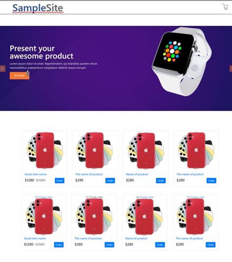 Image result for Shopping Cart HTML Code