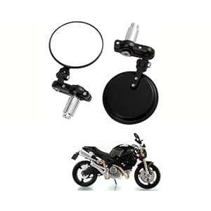 PRIKNIK Universal Motorcycle Bar End Mirrors, 3-Inch Foldable CNC ...