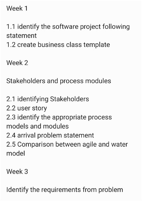Notes 250210 120231 - Project topic - Week 1 1 identify the software ...