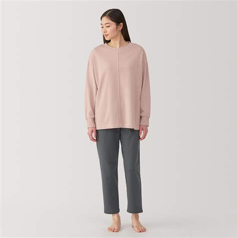 Ladies' Organic Cotton Long Sleeves Pajamas | 無印良品 MUJI