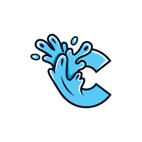 Letter C Water Splash Purity Creative Logo 11477410 Vector Art at Vecteezy