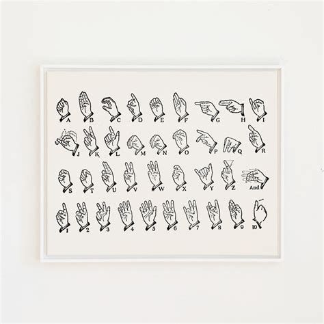 Japanese Sign Language Alphabet Chart