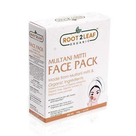 Root2leaf Organic Face Pack Powder 100gm : Amazon.in: Beauty