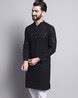 Buy Black Kurtas for Men by SOJANYA Online | Ajio.com