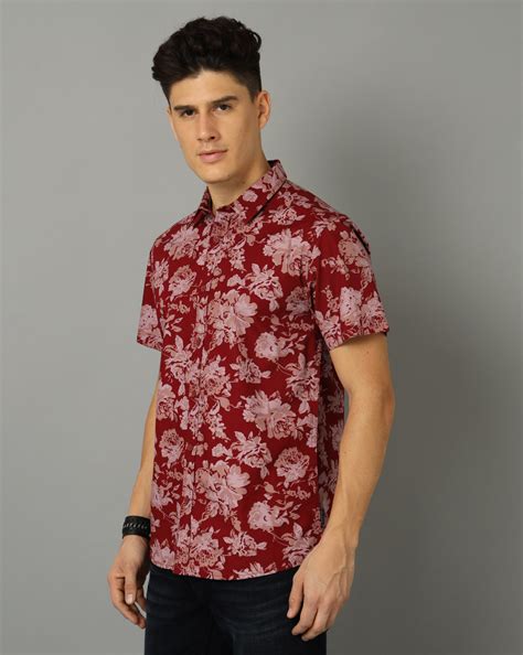 Shirt: Buy Men's Marron Slim Fit Shirt | VOI Jeans – Voi Jeans