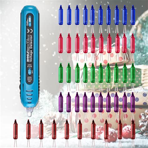 allsun Christmas Light Tester Non Contact Voltage Tester,50 Pieces Mini ...