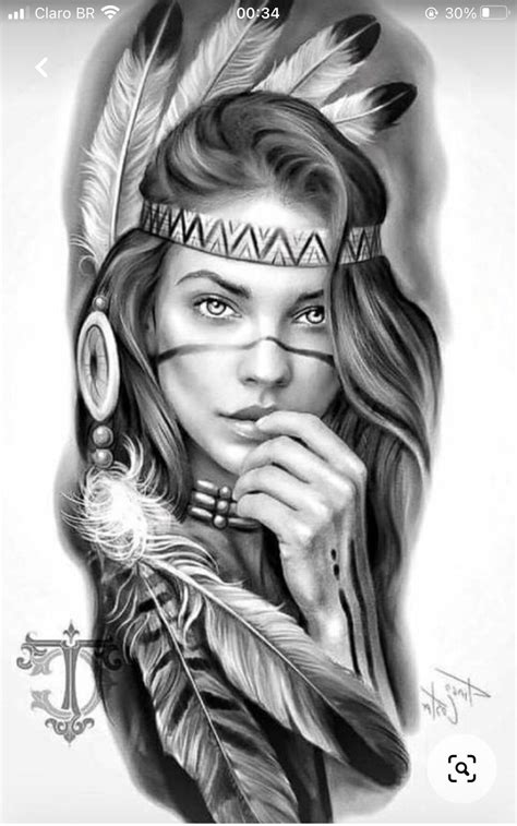 Red Indian Tattoo, Indian Women Tattoo, Indian Girl Tattoos, Indian ...