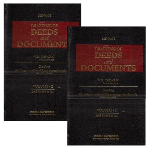 Drafting of Deeds and Documents - Indian books and Periodicals