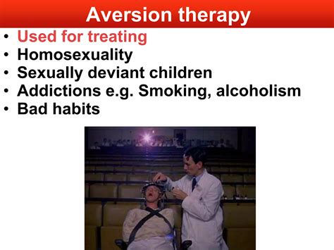 Image result for Aversion Therapy Example