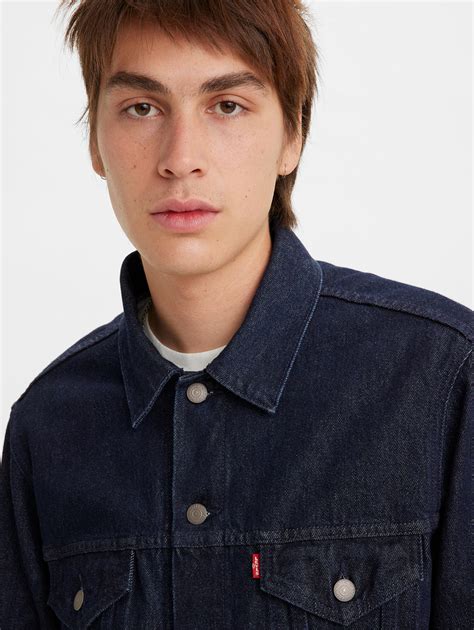 Men's Solid Spread Collar Denim Jacket – Levis India Store