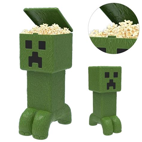 2025 New Cinemark Minecraft Movie Creeper ! Green Popcorn Bucket Combo ...