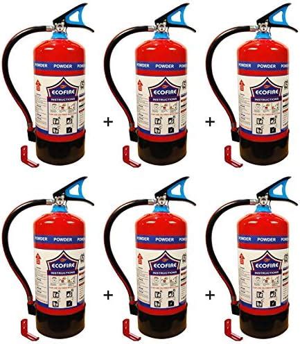 Eco Fire Dry Chemical Powder (DCP) Type 6 Kg Fire Extinguisher (Red and ...