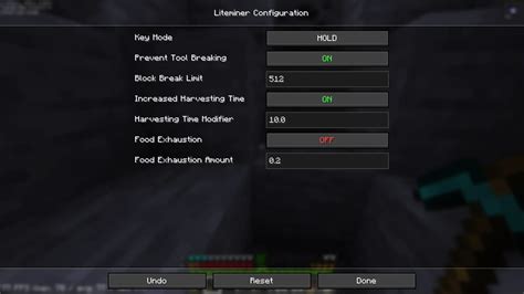 Liteminer - Minecraft Mod
