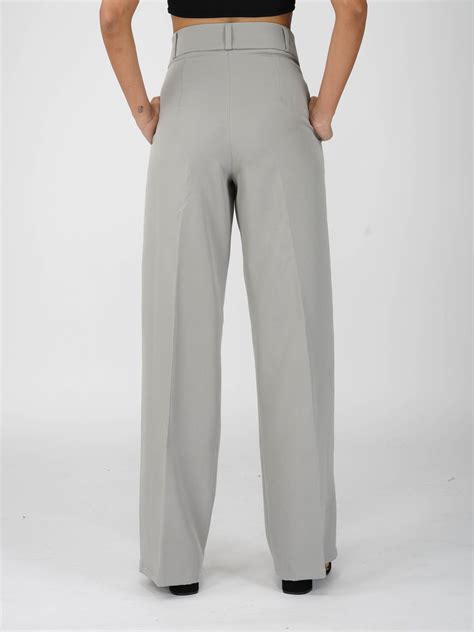 Grey Pleated Pants - Mist Pants (Ash)