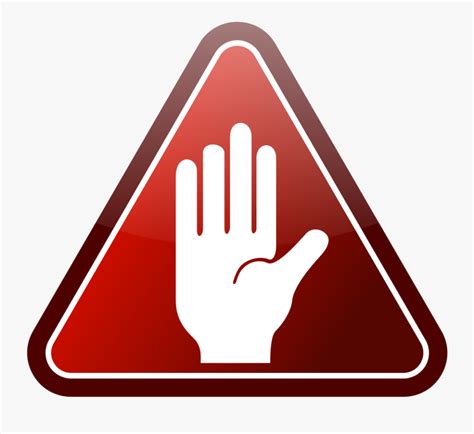 Stop Clipart Hand - Stop Hand Sign Clip Art , Free Transparent Clipart - ClipartKey