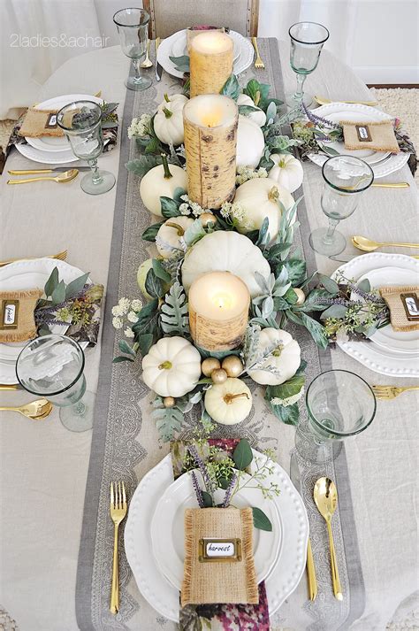 A Simple Beautiful Way to Decorate Your Dining Table for Fall — 2 ...