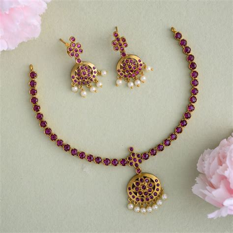 Ruby Beaded Necklace – RajiFancy