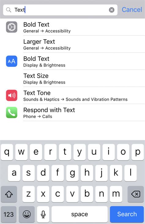 Image result for Fix iPhone Large Text Problem