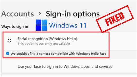 Windows Hello Face Error 的图像结果