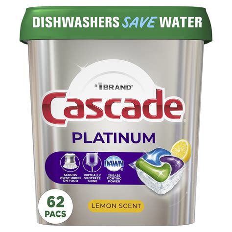 Cascade Platinum Dishwasher Pods, Dishwasher Detergent Pod, Dishwasher ...